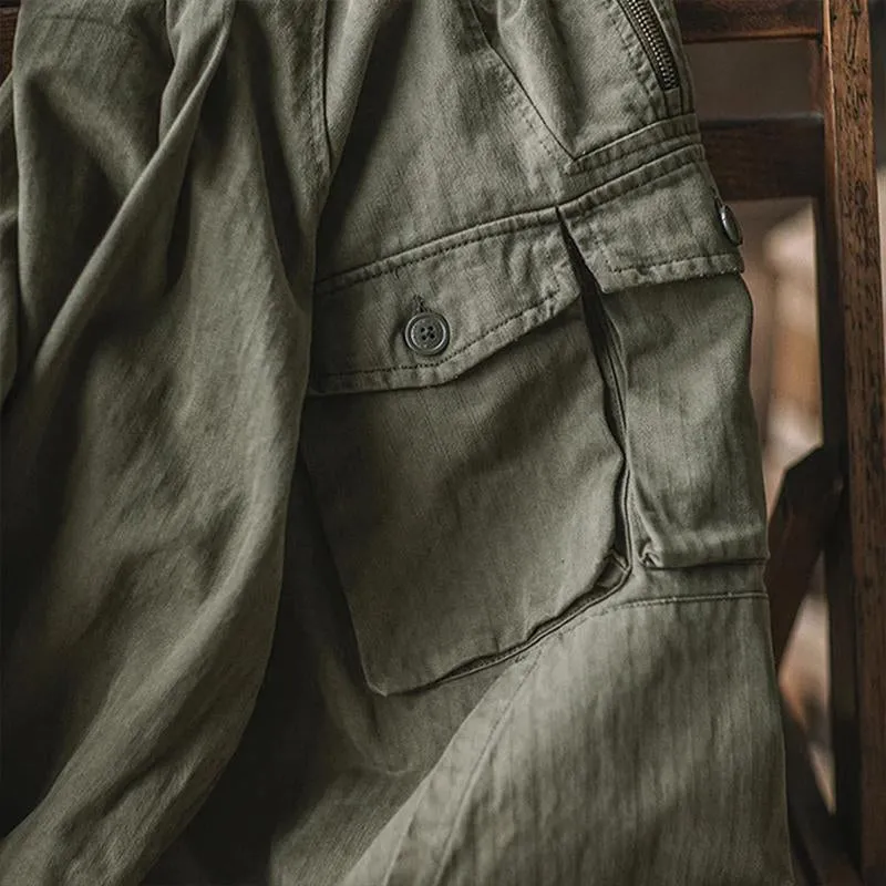 Men's Solid Color Multi-Pocket Cargo Outdoor Hoodie 64413872X sold by Manly product image thumbnail 3