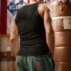 Men's Casual Sports Solid Color Crew Neck Tank Top 10041262Y sold by Manly