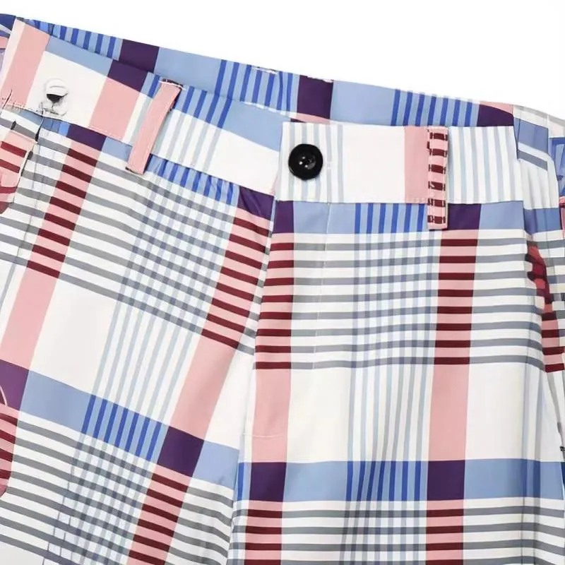 Men's Casual Plaid Print Skinny Pants 46722050Y sold by Manly product image thumbnail 4