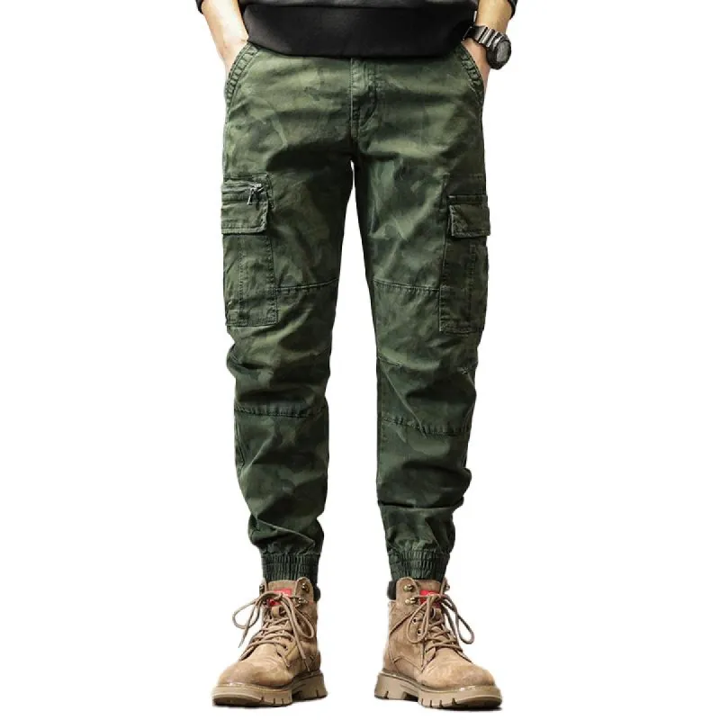 Men's Camo Multi-Pocket Casual Cargo Pants 26269234Z sold by Manly