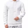 Men's Casual 3D Plaid Jacquard Loose Long-Sleeved Hoodie 00427778M sold by Manly