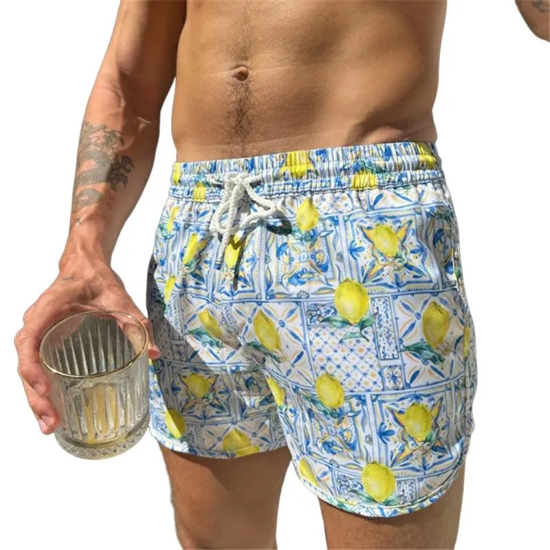Men's Loose Quick-drying Hawaiian Casual Beach Shorts 73992907X sold by Manly product image thumbnail 2