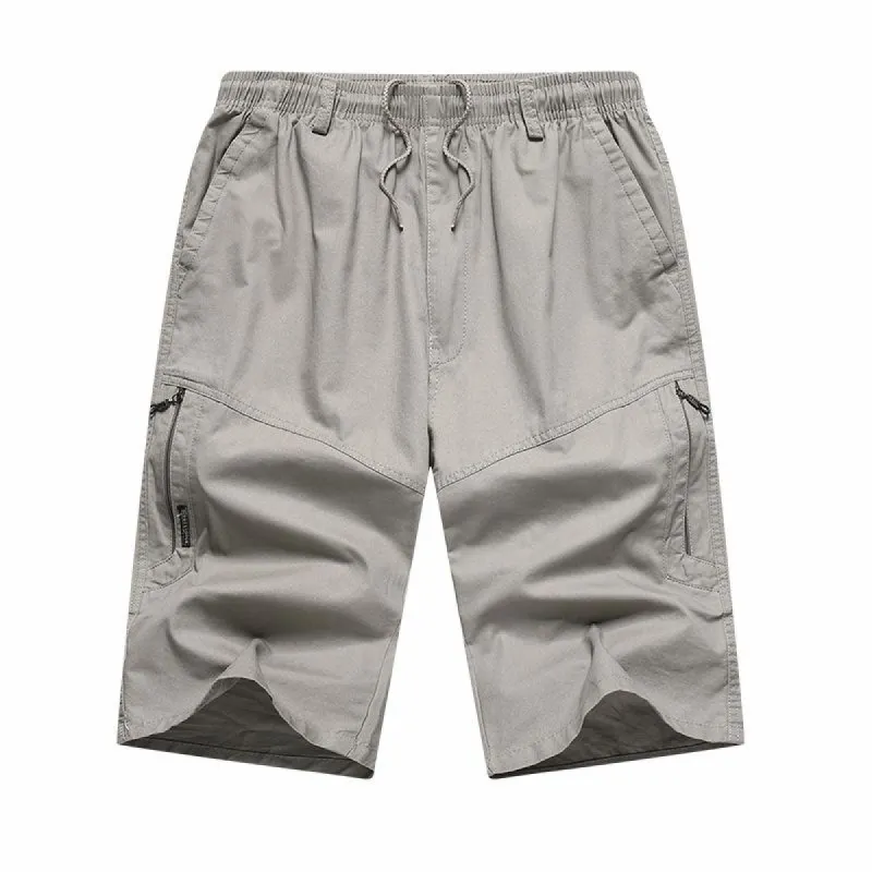 Men's Casual Straight Cotton Elastic Waist Cargo Shorts 03974155M sold by Manly