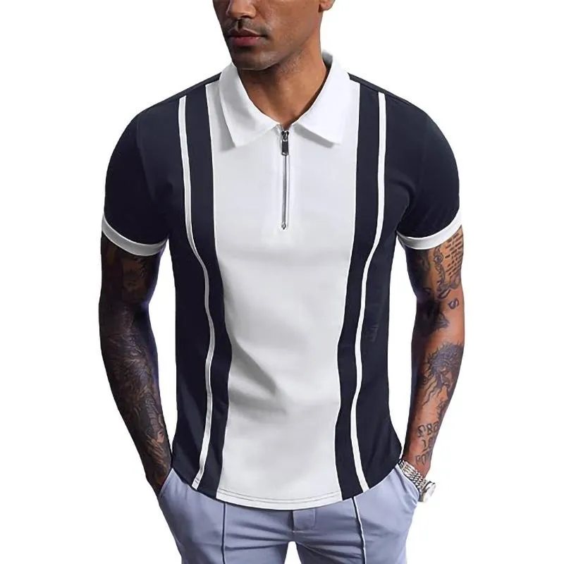 Men's Color Block Short Sleeve Polo Shirt 23634345Y sold by Manly product image thumbnail 3