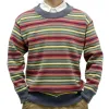 Men's Rainbow Stripe Jacquard Pullover Sweater 08600587X sold by Manly