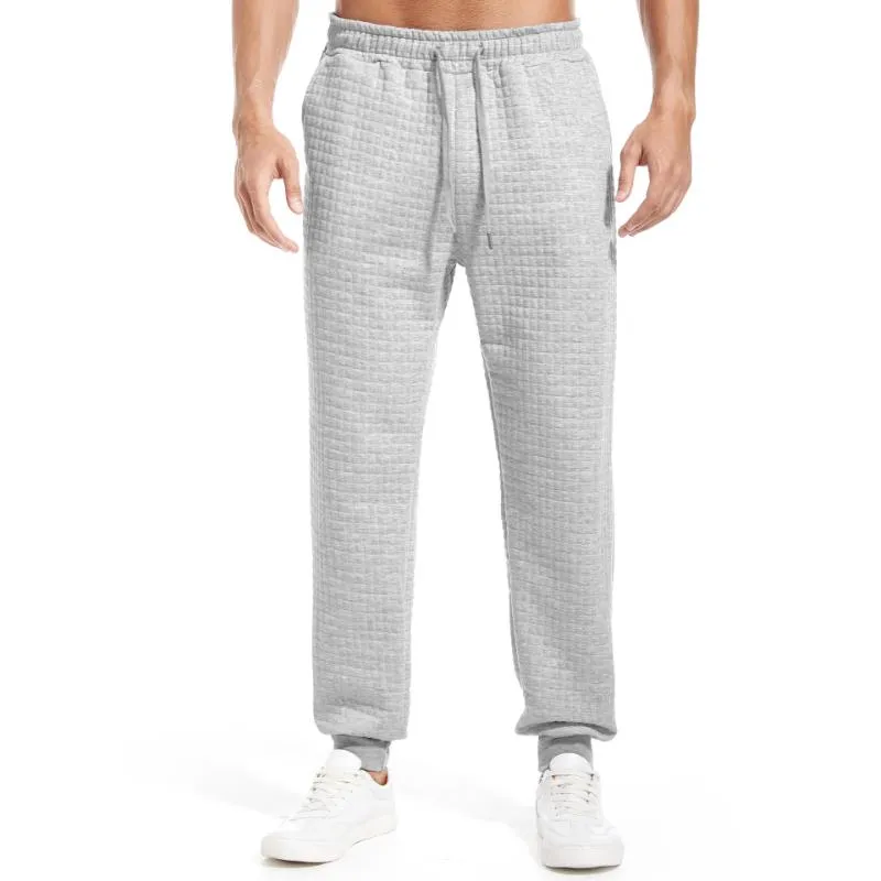 Men's Retro Casual Waffle Drawstring Trousers 12889072TO sold by Manly product image thumbnail 3