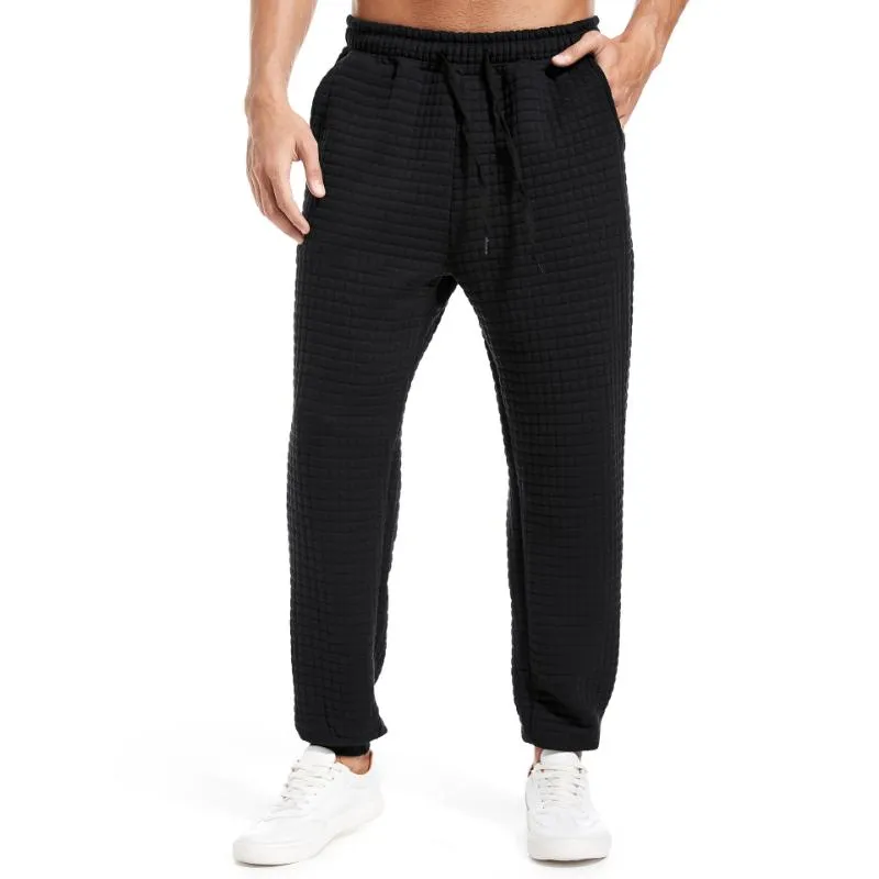 Men's Retro Casual Waffle Drawstring Trousers 12889072TO sold by Manly product image thumbnail 2
