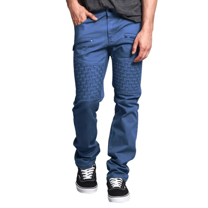Men's Casual Thin Patchwork Straight-Leg Cargo Pants 86412235M sold by Manly