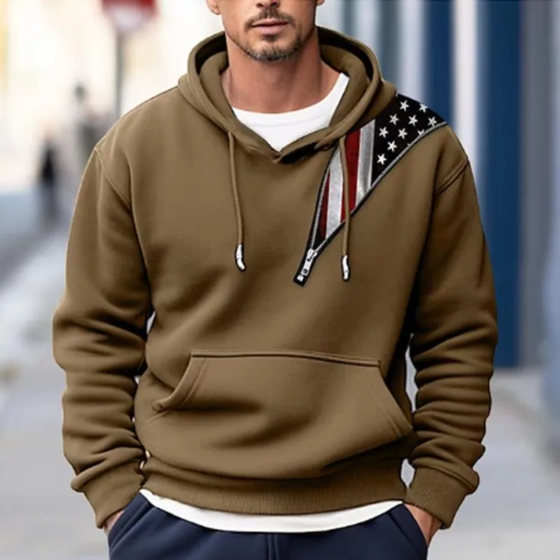 Men's Casual Flag Print Hoodie 33250049Y sold by Manly product image thumbnail 5