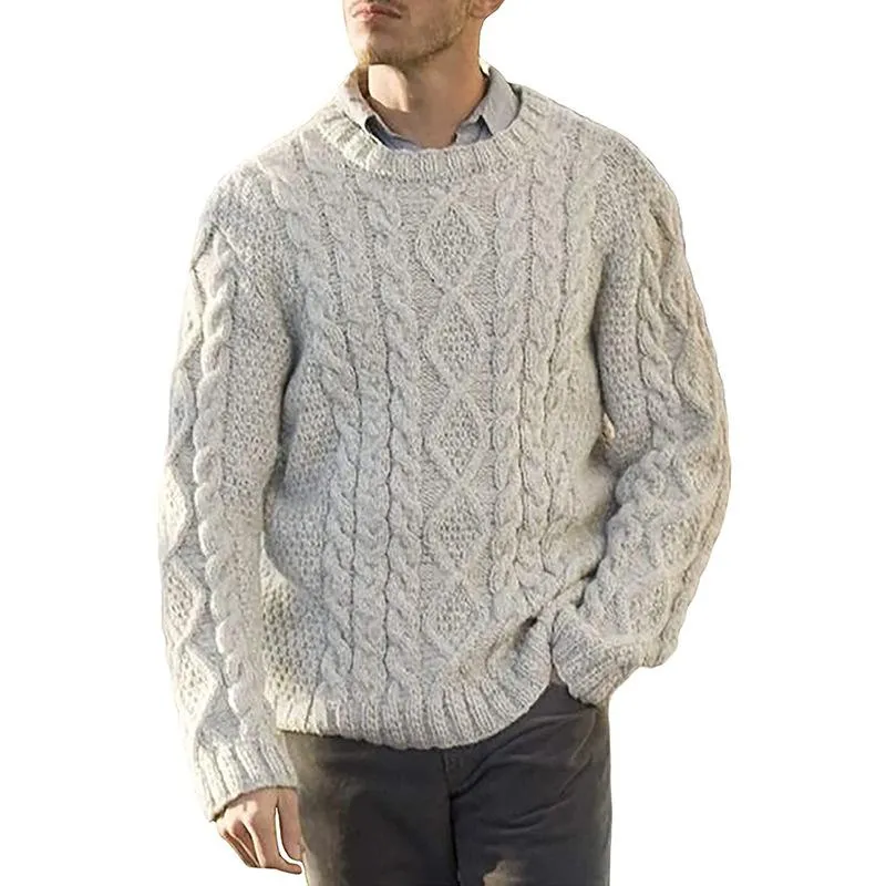 Men's Round Neck Long Sleeve Pullover Sweater 64925544M sold by Manly product image thumbnail 4
