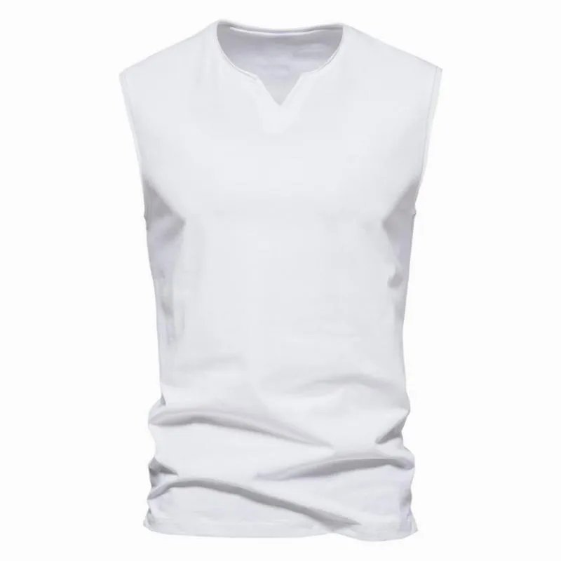 Men's Solid V Neck Tank Top 41491135Z sold by Manly product image thumbnail 4