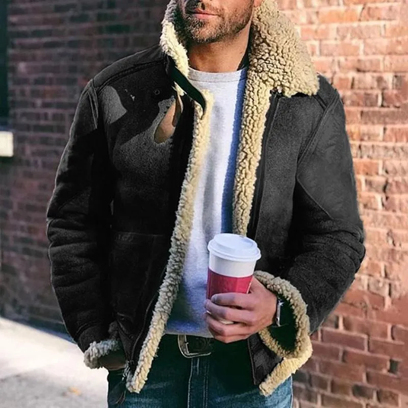 Men's Retro Zipper Thickened Coat 88167626X sold by Manly product image thumbnail 5