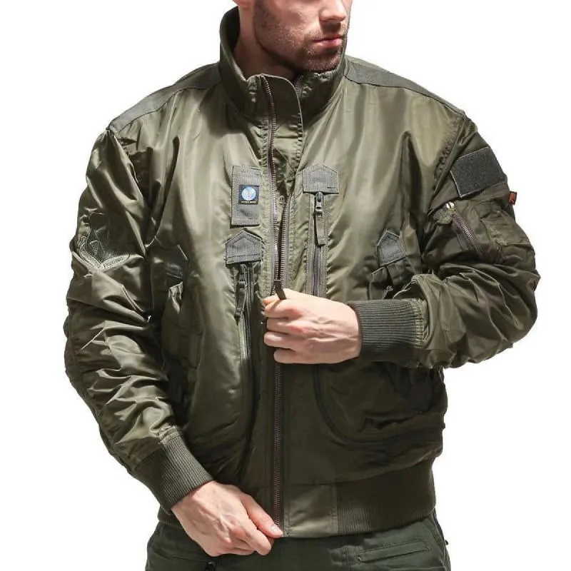 Men's Stand Collar Outdoor Zipper Work Jacket 59612621X sold by Manly