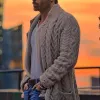 Men's Vintage Stand Collar Single Breasted Cable Knit Cardigan 26165463Z sold by Manly