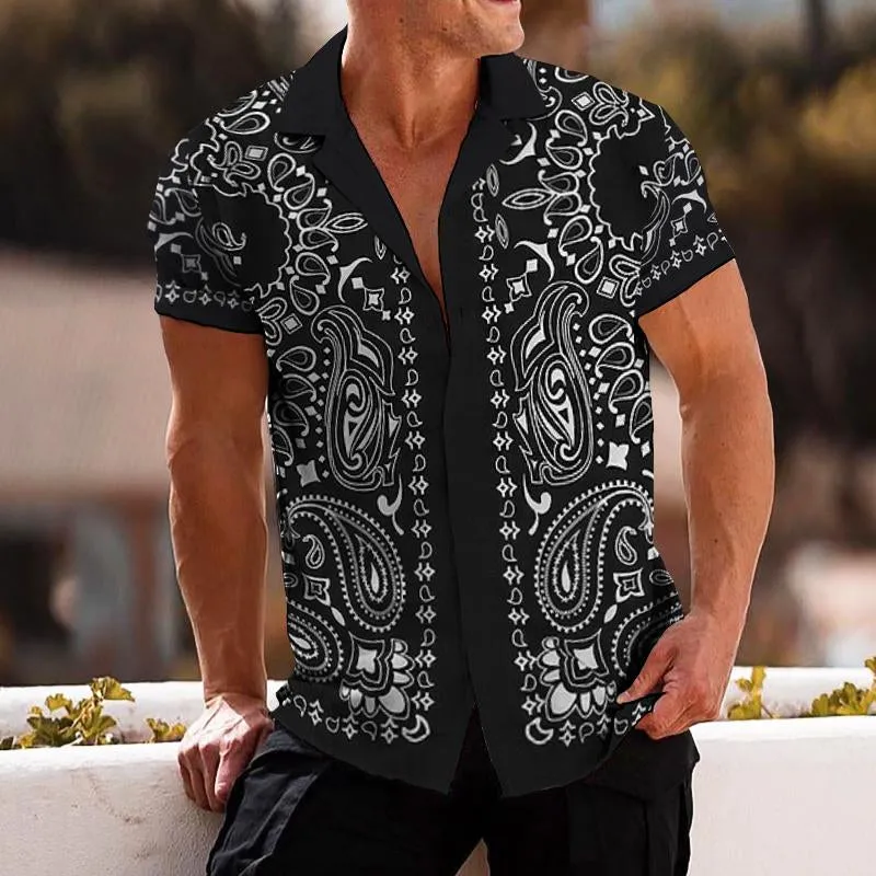 Men's Casual Vintage Perris Cuban Collar Short Sleeve Shirt 15972847TO sold by Manly product image thumbnail 2