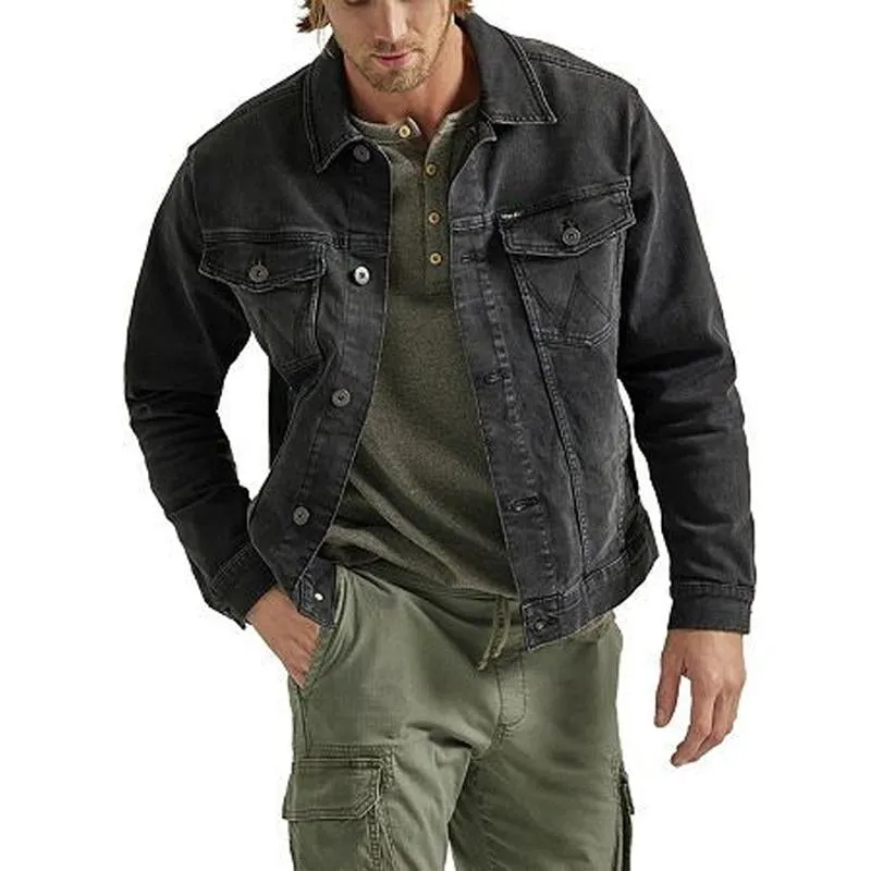 Men's Vintage Solid Denim Washed Jacket 07901632X sold by Manly product image thumbnail 2