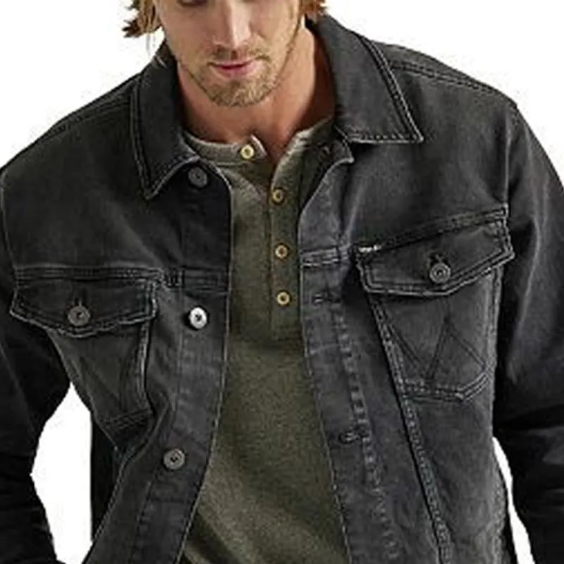 Men's Vintage Solid Denim Washed Jacket 07901632X sold by Manly product image thumbnail 3
