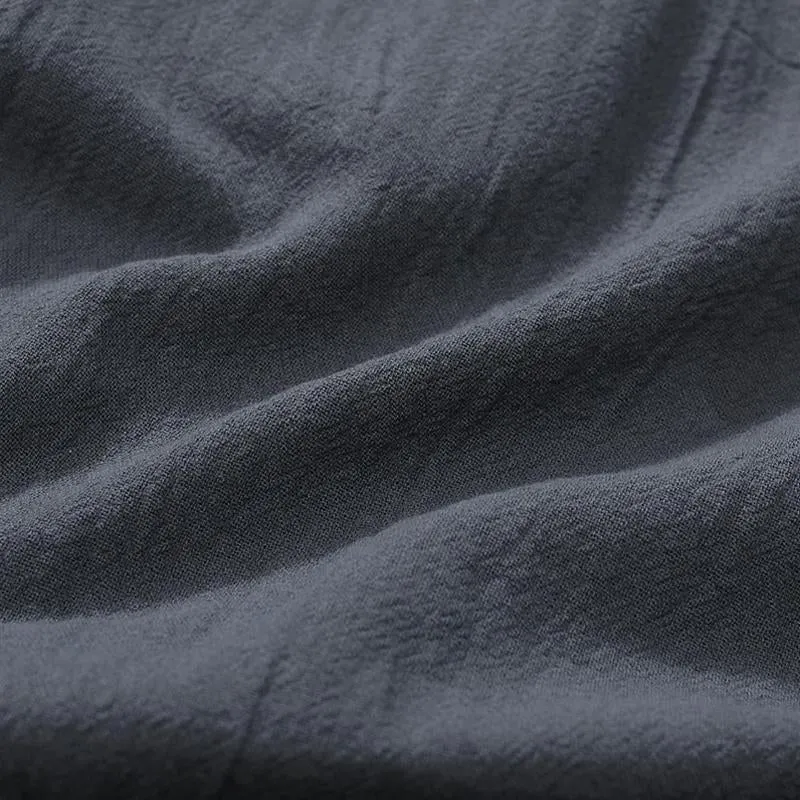 Men's Casual Loose Cotton Linen Blended Elastic Waist Shorts 72829161M sold by Manly product image thumbnail 5