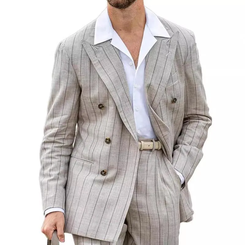 Men's Double Breasted Striped Blazer 63048627X sold by Manly product image thumbnail 2