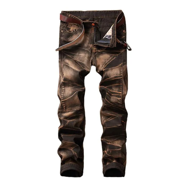 Men's Vintage Hand-Painted Slim Straight Jeans 86034713M sold by Manly product image thumbnail 3