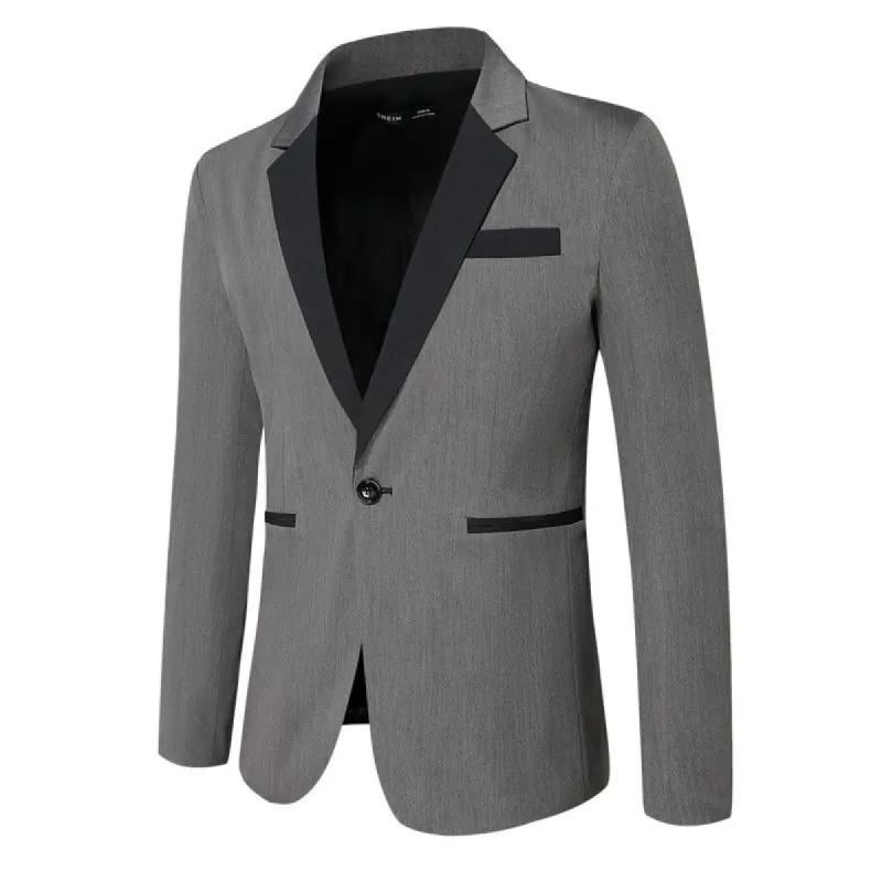 Men's Casual Colorblock One Button Blazer 70409013Y sold by Manly