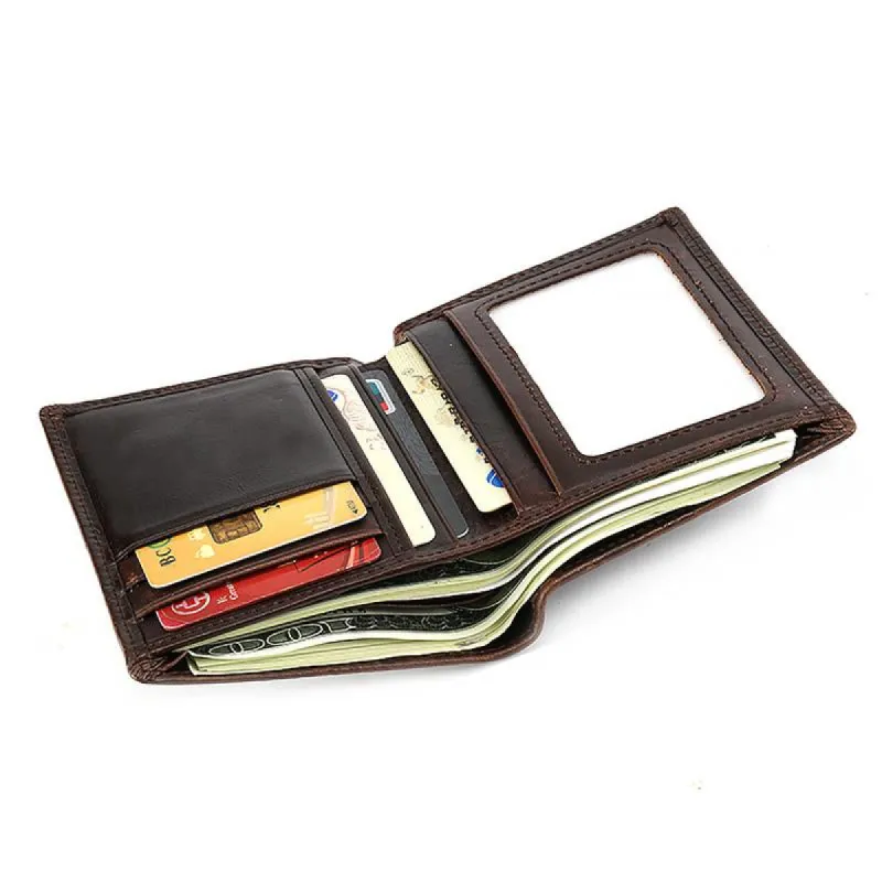 Men's Solid Color Embossed Vintage Wallet 68181730X sold by Manly