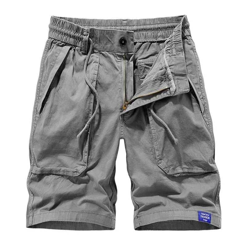 Men's Casual Cotton Washed Multi-pocket Loose Cargo Shorts 40224678M sold by Manly product image thumbnail 2