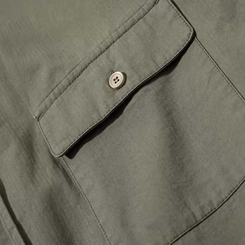 Men's Retro Casual Pocket Workwear Short Sleeve Shirt 02058410TO sold by Manly product image thumbnail 5