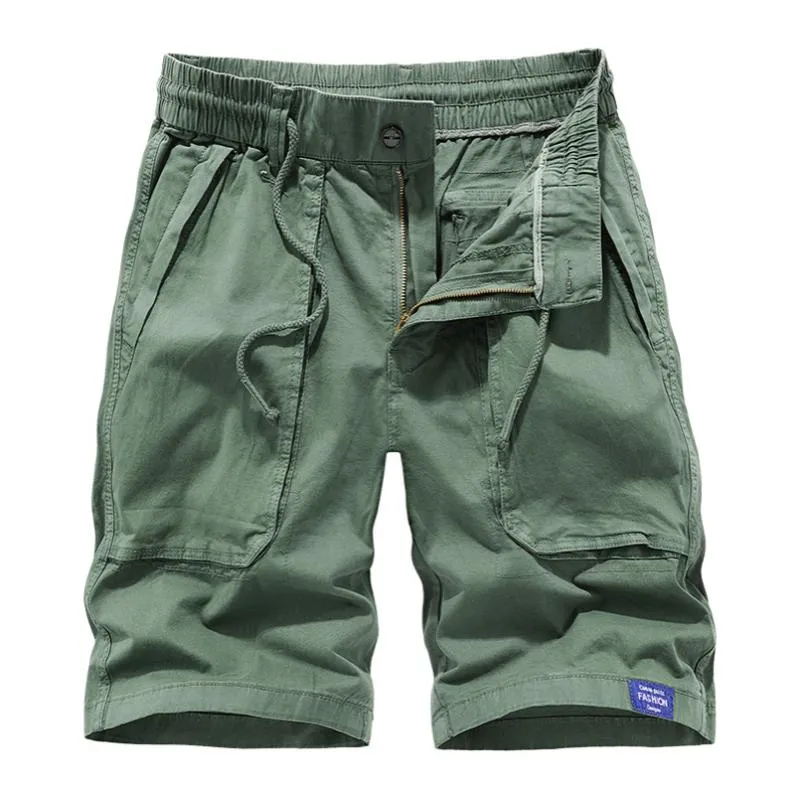 Men's Casual Cotton Washed Multi-pocket Loose Cargo Shorts 40224678M sold by Manly product image thumbnail 3