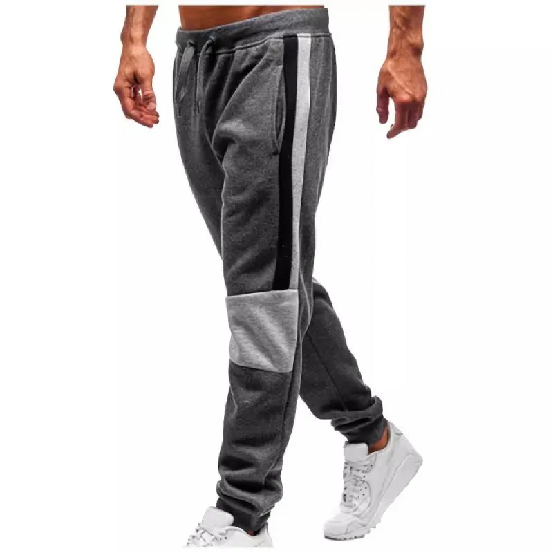 Men's Colorblock Elastic Waist Sports Pants 29894745Z sold by Manly