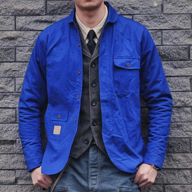 Men's Vintage Solid Breast Pocket Lapel Jacket 29241000Y sold by Manly product image thumbnail 5