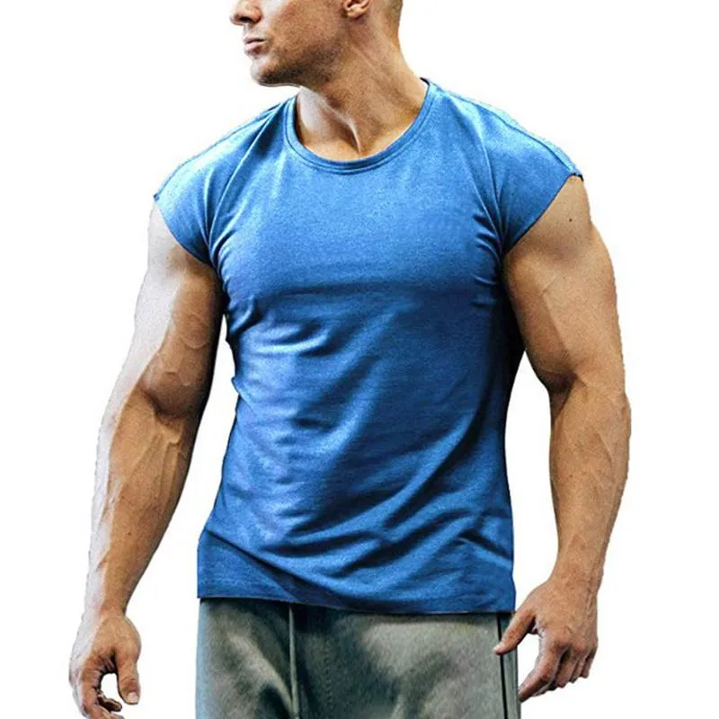 Men's Casual Round Neck Solid Color Sleeveless Tank Top 26872541M sold by Manly product image thumbnail 2
