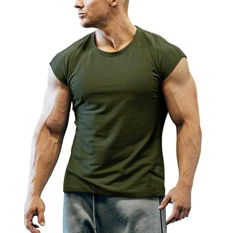 Men's Casual Round Neck Solid Color Sleeveless Tank Top 26872541M sold by Manly product image thumbnail 5
