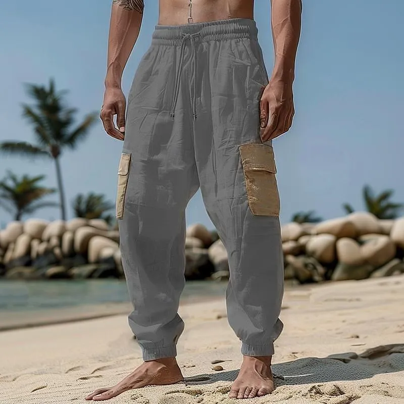 Men's Casual Colorblock Drawstring Pants 56280273Y sold by Manly product image thumbnail 2