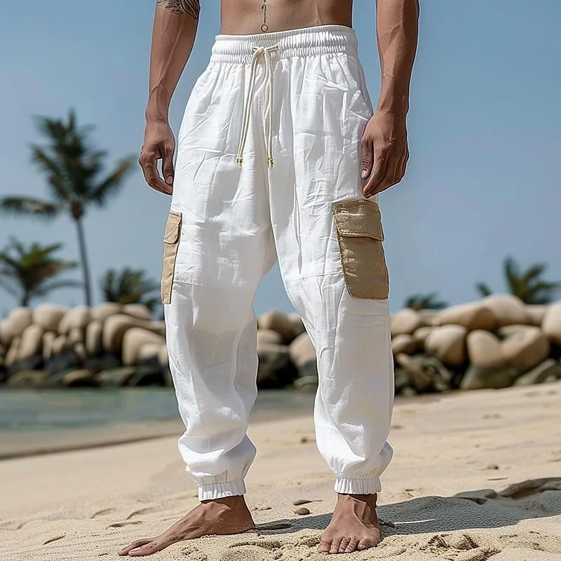 Men's Casual Colorblock Drawstring Pants 56280273Y sold by Manly product image thumbnail 4