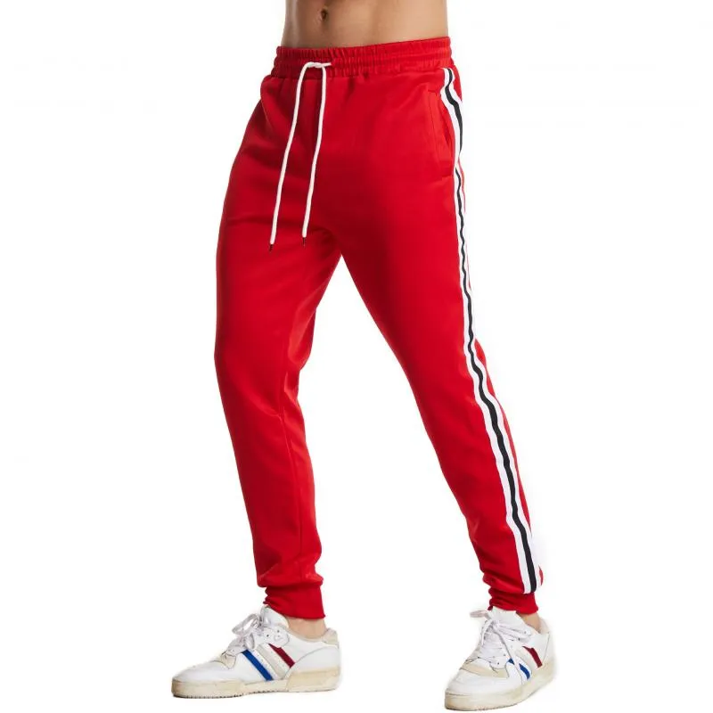 Men's Casual Contrast Striped Elastic Waist Sports Pants 52593051M sold by Manly product image thumbnail 3