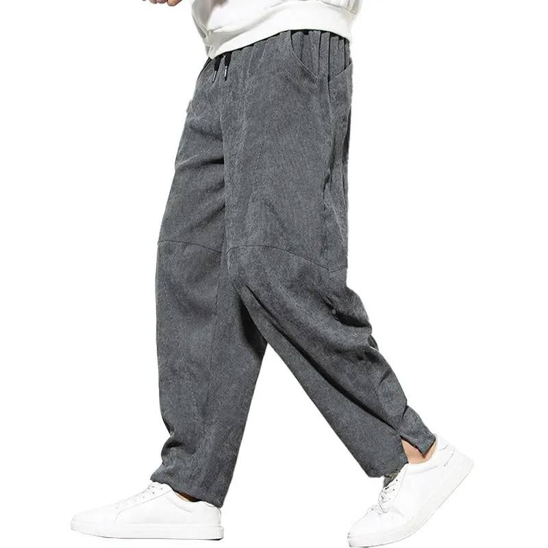 Men's Casual Elastic Corduroy Loose Pants 78219793X sold by Manly