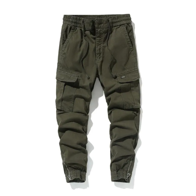 Men's Vintage Distressed Cotton Loose Flap Pocket Cargo Pants 94570554M sold by Manly