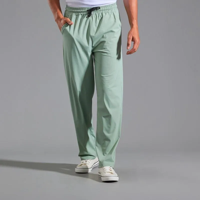 Men's Solid Loose High Elastic Casual Sports Pants 90071475Z sold by Manly product image thumbnail 5