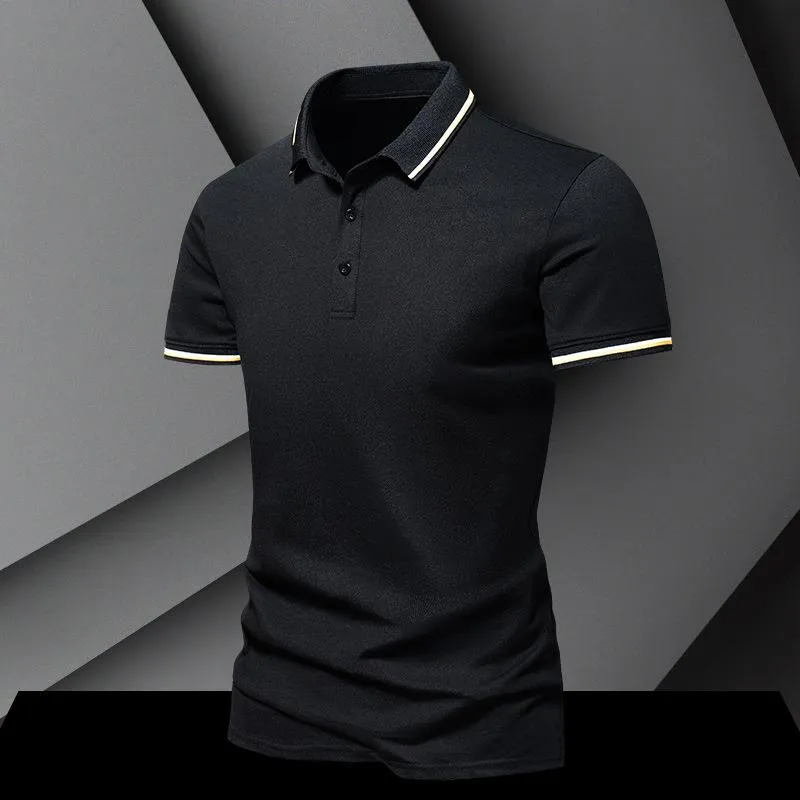 Men's Casual Cotton Lapel Short Sleeve POLO Shirt 78664375X sold by Manly product image thumbnail 2
