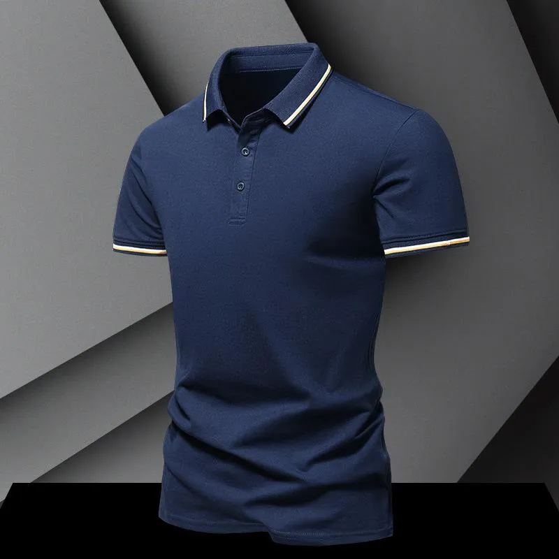 Men's Casual Cotton Lapel Short Sleeve POLO Shirt 78664375X sold by Manly product image thumbnail 4