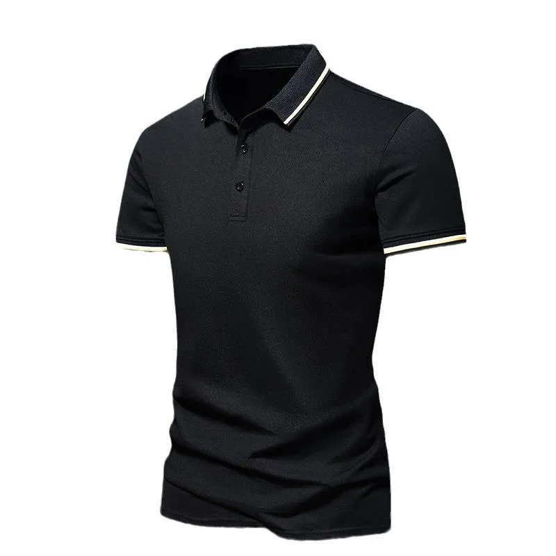 Men's Casual Cotton Lapel Short Sleeve POLO Shirt 78664375X sold by Manly