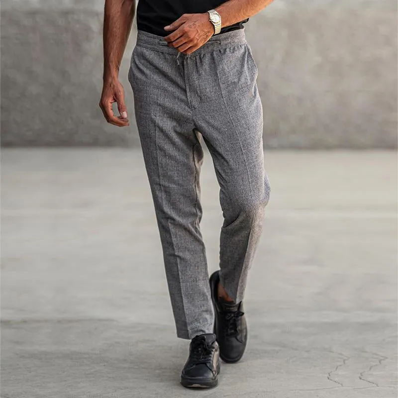 Men's Retro Casual Cotton and Linen Suit Pants 54333869TO sold by Manly product image thumbnail 2