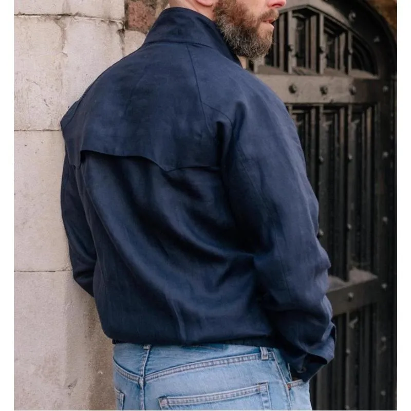 Men's Solid Color Stand Collar Raglan Sleeve Jacket 82333455Y sold by Manly product image thumbnail 3