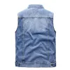 Men's Retro Lapel Denim Vest  41696369X sold by Manly
