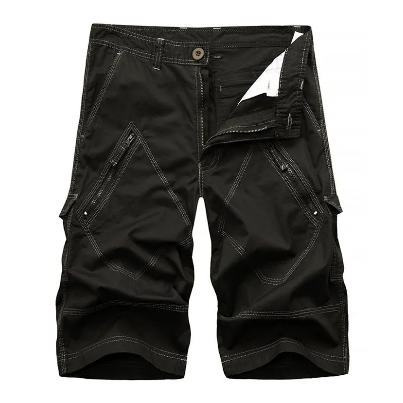 Men's Casual Cotton Blended Loose Multi-pocket Cargo Shorts 40626749M sold by Manly product image thumbnail 3