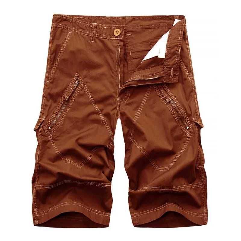 Men's Casual Cotton Blended Loose Multi-pocket Cargo Shorts 40626749M sold by Manly product image thumbnail 5