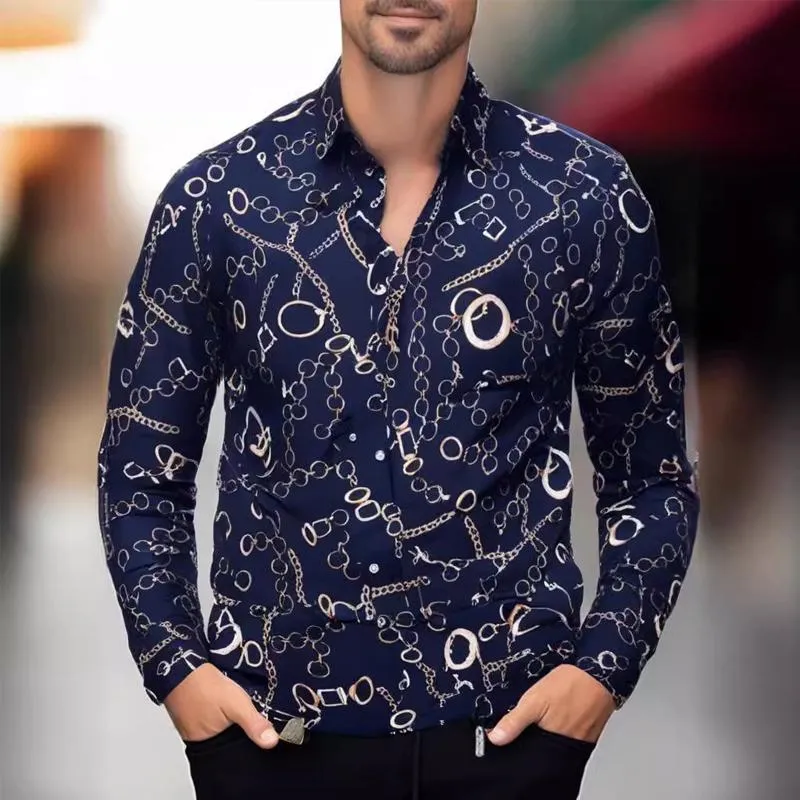 Men's Casual Printed Long Sleeve Shirt 23243785X sold by Manly product image thumbnail 5