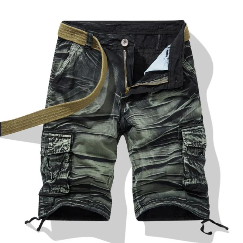Men's Casual Outdoor Cotton Loose Multi-pocket Cargo Shorts (Belt Exluded) 45945281M sold by Manly product image thumbnail 2