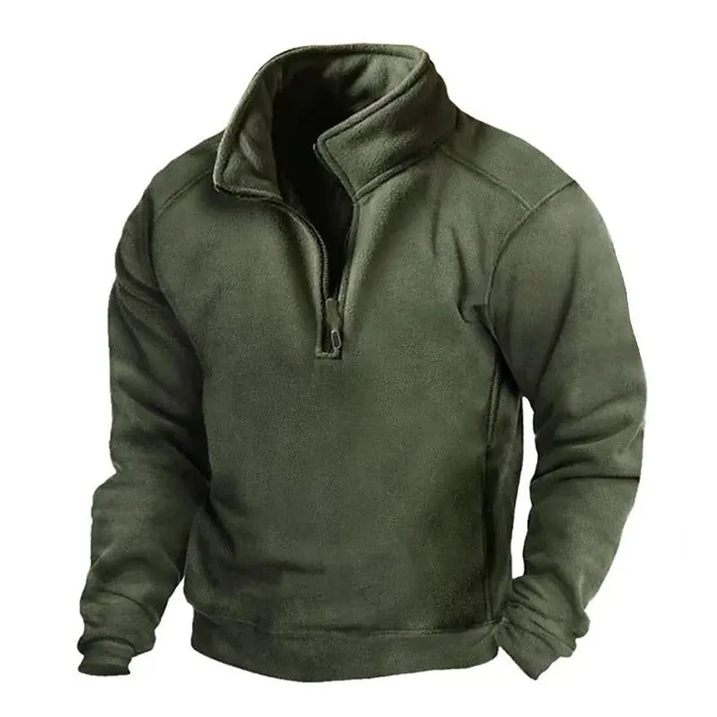 Men's Casual V-Neck Fleece Warm Tactical Pullover Sweatshirt 91939191M sold by Manly product image thumbnail 3